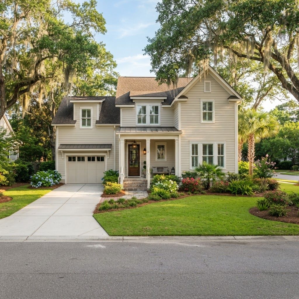 Comfortable James Island home with a clean driveway and tidy yard
